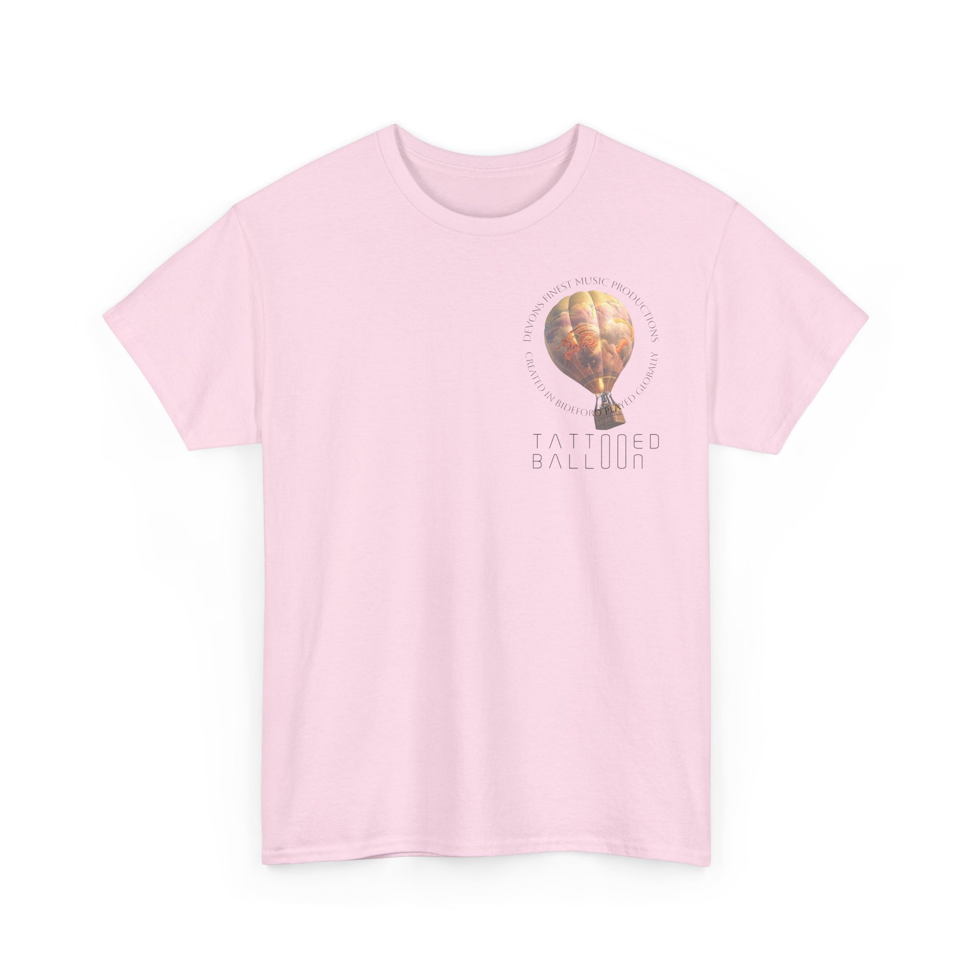 Tattooed Balloon Tee, Casual Wear, Outdoor Adventure T-Shirt, Festival Apparel, Summer Vibes Clothing, Unique Gift Idea