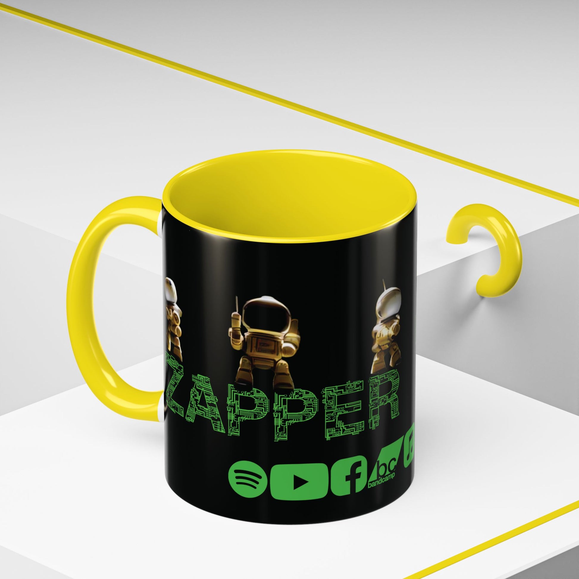 "Zapper" by Tattooed Balloon,  Accent Coffee Mug for TB Lovers