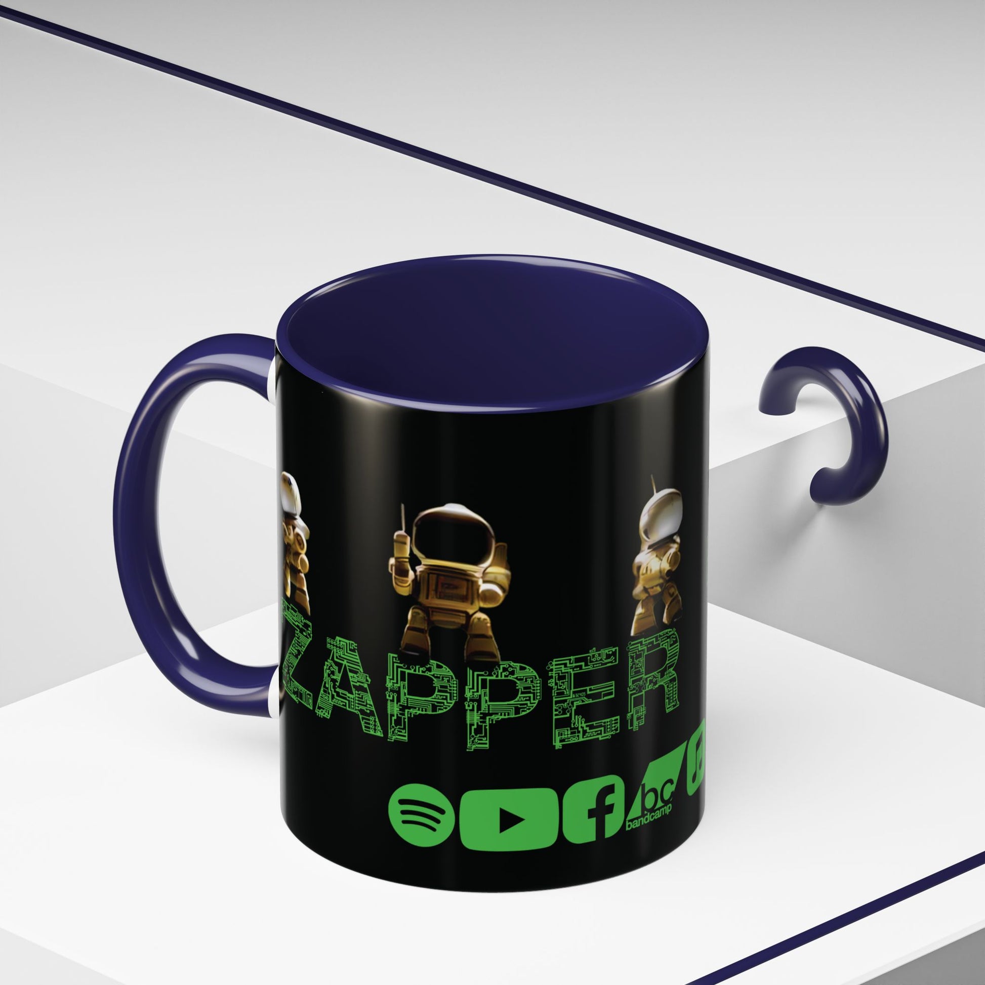 "Zapper" by Tattooed Balloon,  Accent Coffee Mug for TB Lovers