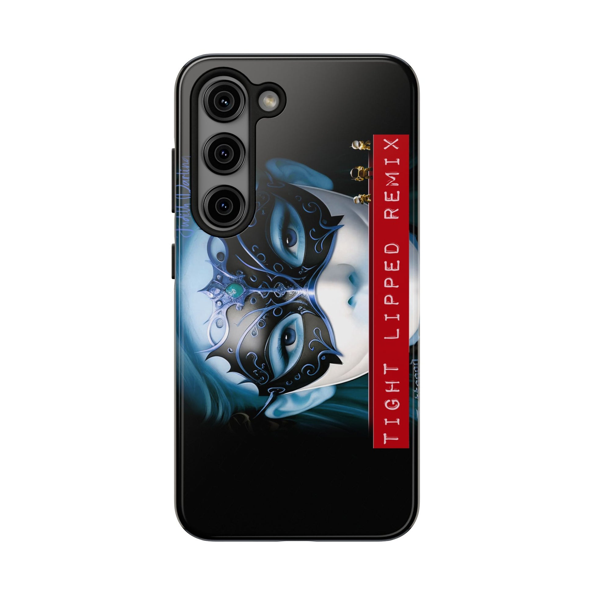 "Judith Darling" By Tattooed Balloon Now in the Palm of you hand!, Unique Phone Cover (Black)