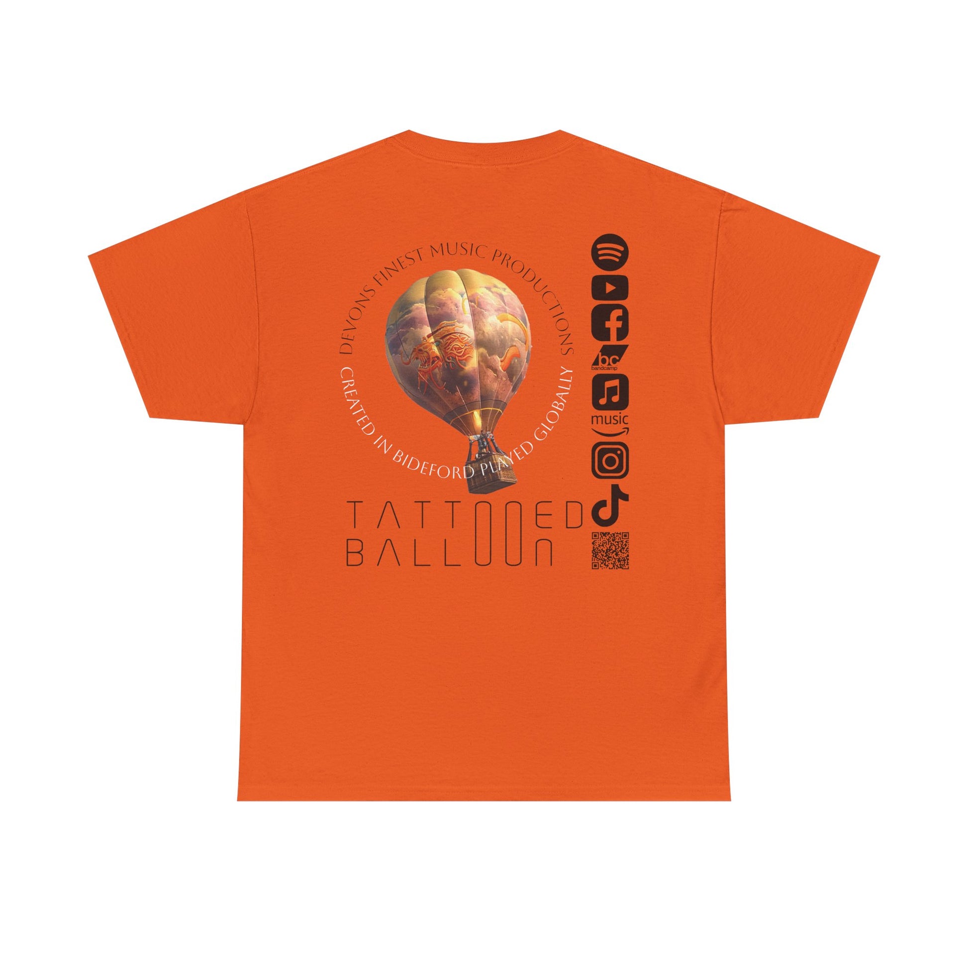 Tattooed Balloon Tee, Casual Wear, Outdoor Adventure T-Shirt, Festival Apparel, Summer Vibes Clothing, Unique Gift Idea