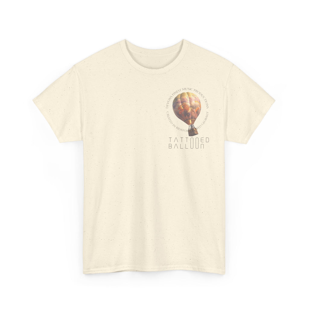 Tattooed Balloon Tee, Casual Wear, Outdoor Adventure T-Shirt, Festival Apparel, Summer Vibes Clothing, Unique Gift Idea