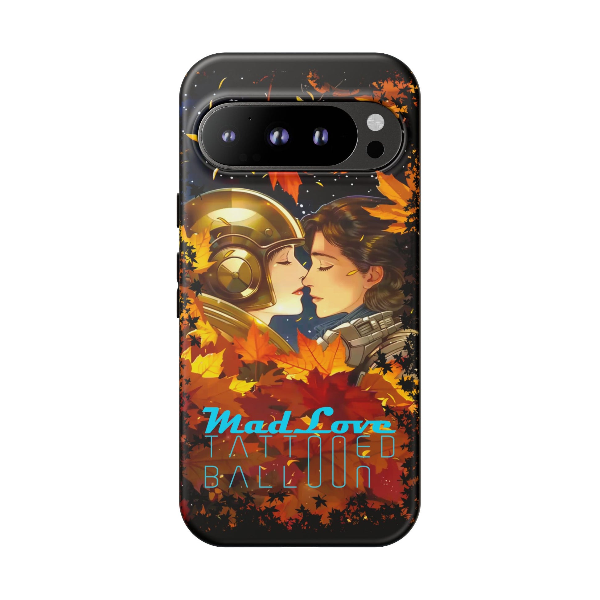 "Mad Love" Phone Case, Fall Themed Phone Accessory, Cute Couple Protector, Seasonal Tech Accessories, Gift for Him or Her