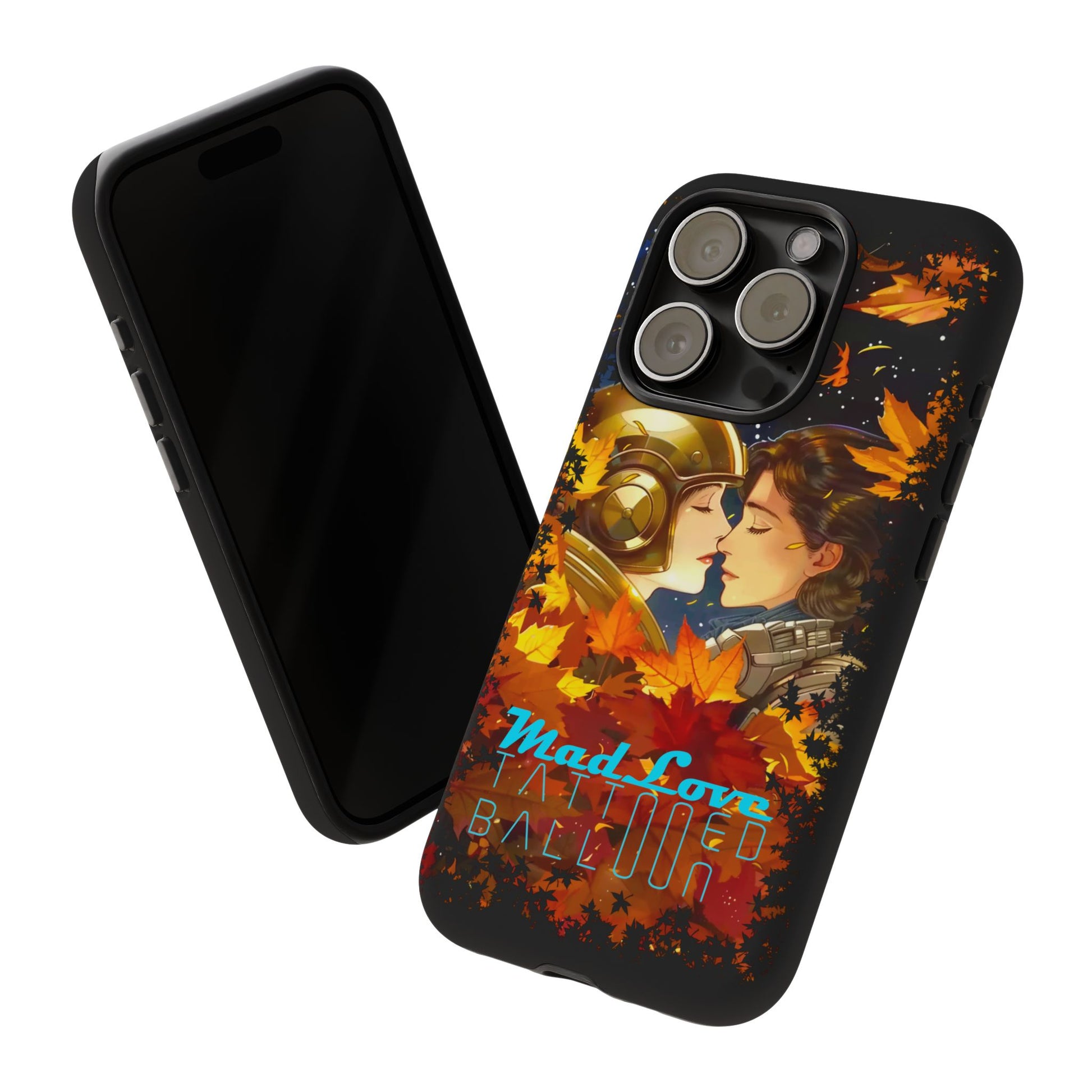 "Mad Love" Phone Case, Fall Themed Phone Accessory, Cute Couple Protector, Seasonal Tech Accessories, Gift for Him or Her