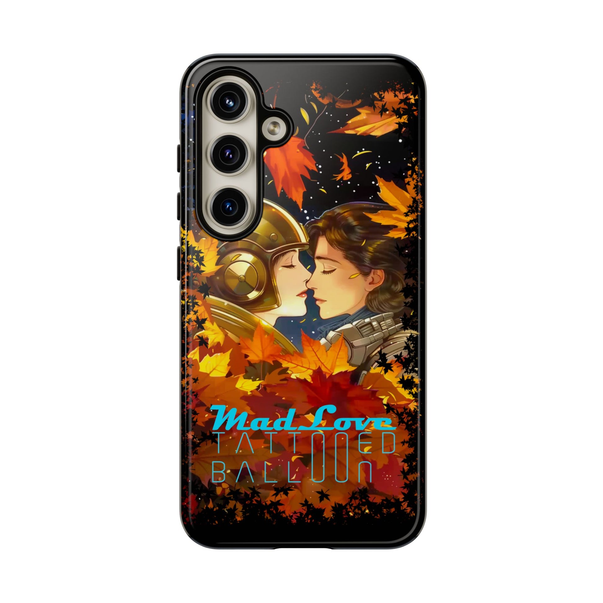 "Mad Love" Phone Case, Fall Themed Phone Accessory, Cute Couple Protector, Seasonal Tech Accessories, Gift for Him or Her