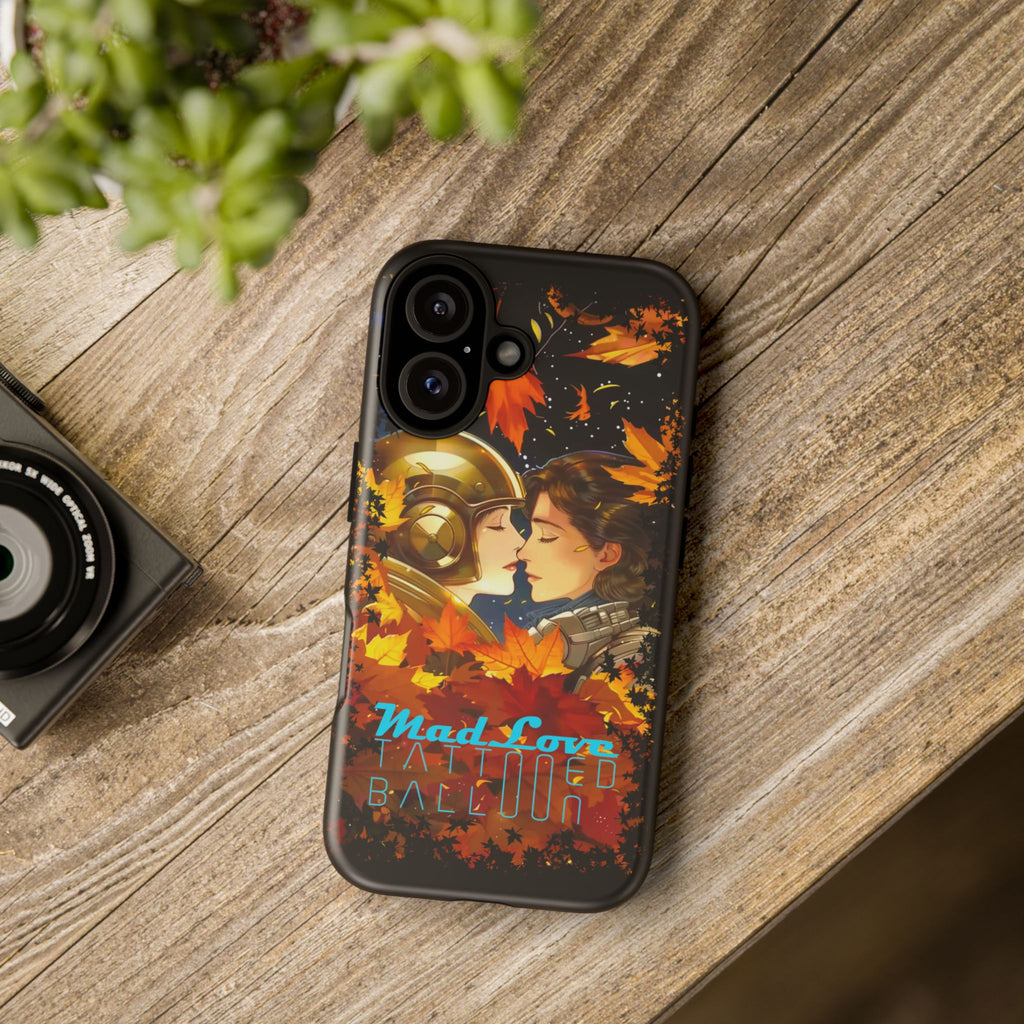 "Mad Love" Phone Case, Fall Themed Phone Accessory, Cute Couple Protector, Seasonal Tech Accessories, Gift for Him or Her
