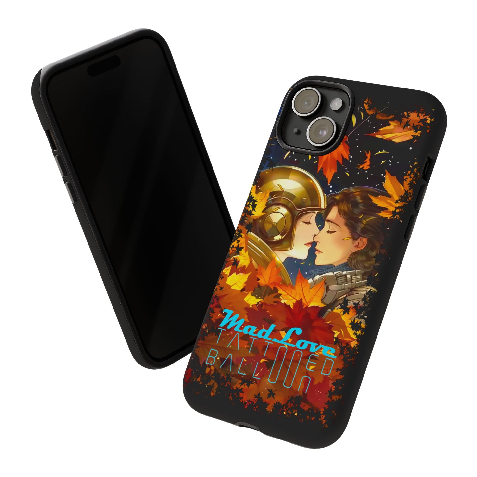 "Mad Love" Phone Case, Fall Themed Phone Accessory, Cute Couple Protector, Seasonal Tech Accessories, Gift for Him or Her