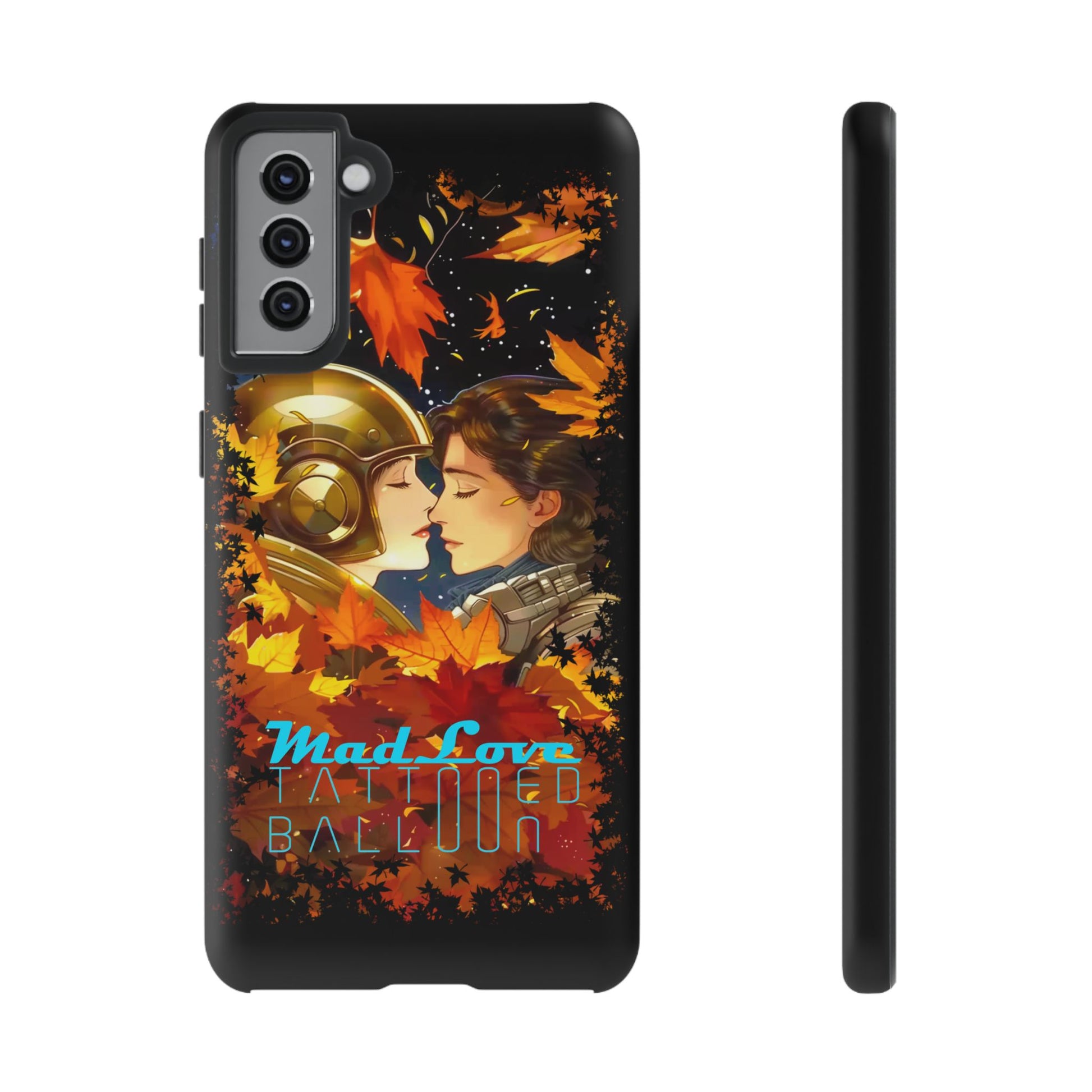 "Mad Love" Phone Case, Fall Themed Phone Accessory, Cute Couple Protector, Seasonal Tech Accessories, Gift for Him or Her