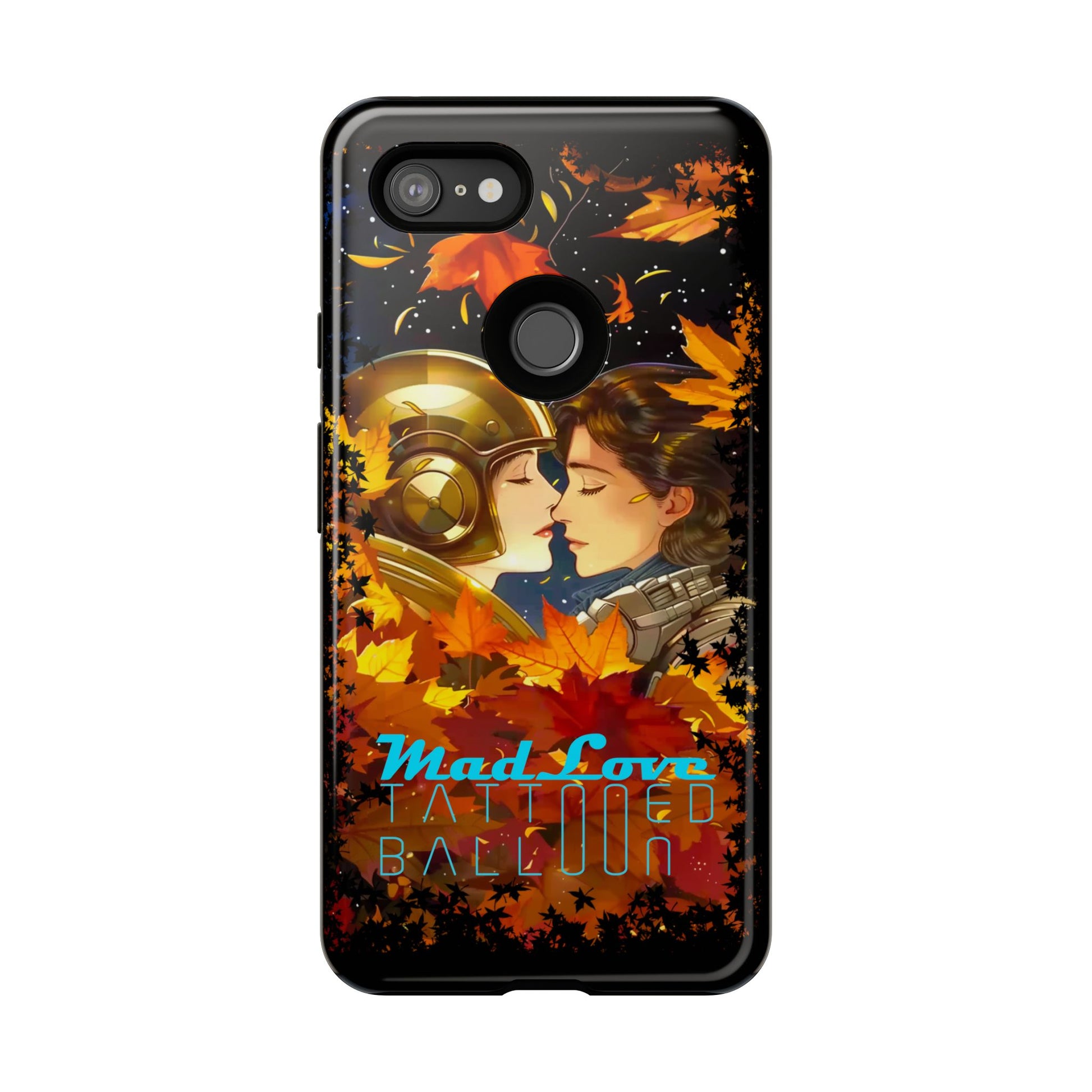 "Mad Love" Phone Case, Fall Themed Phone Accessory, Cute Couple Protector, Seasonal Tech Accessories, Gift for Him or Her