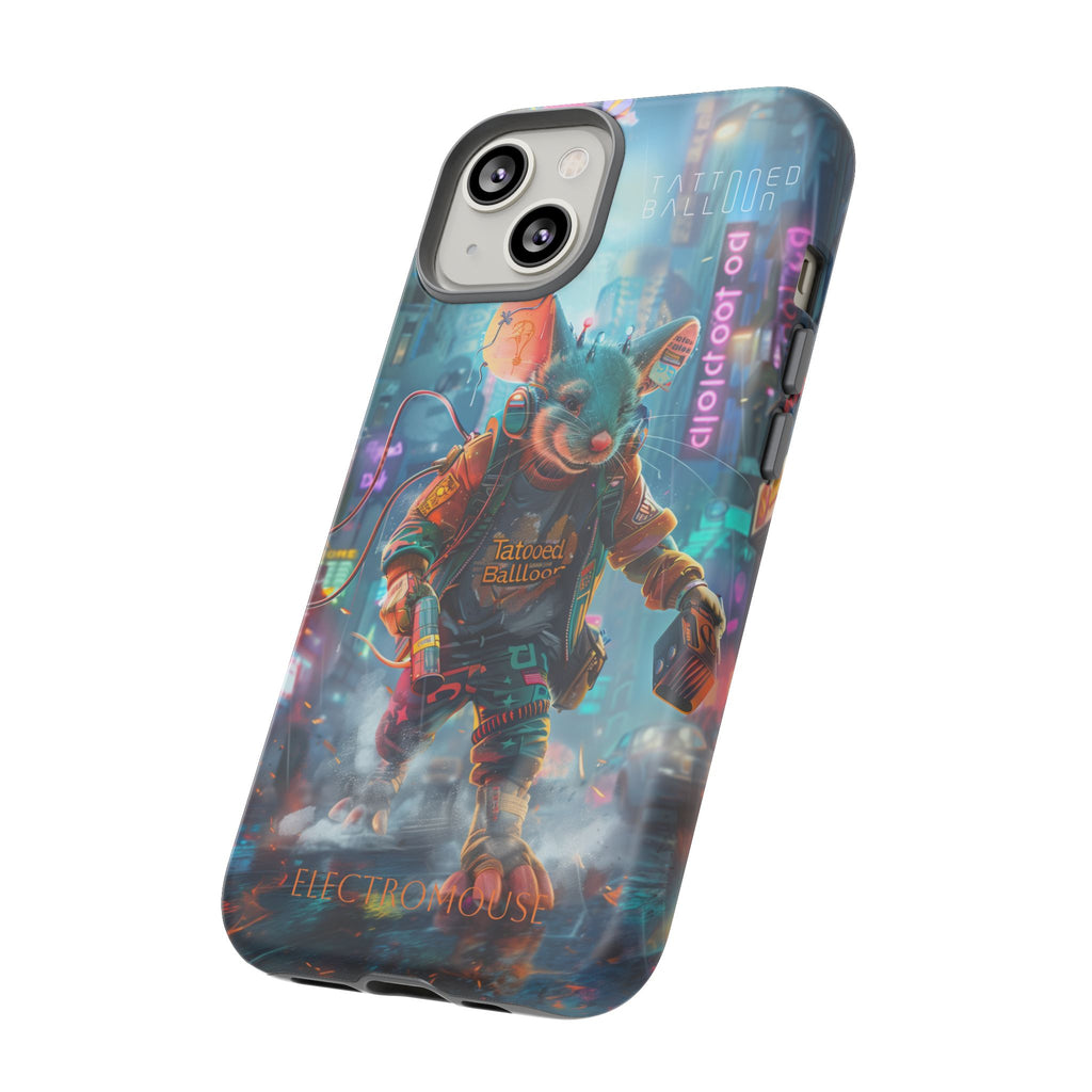 Electromouse Cyber City Design from Tattooed Balloon's 'Dirty Circuits' Album, Phone Cases