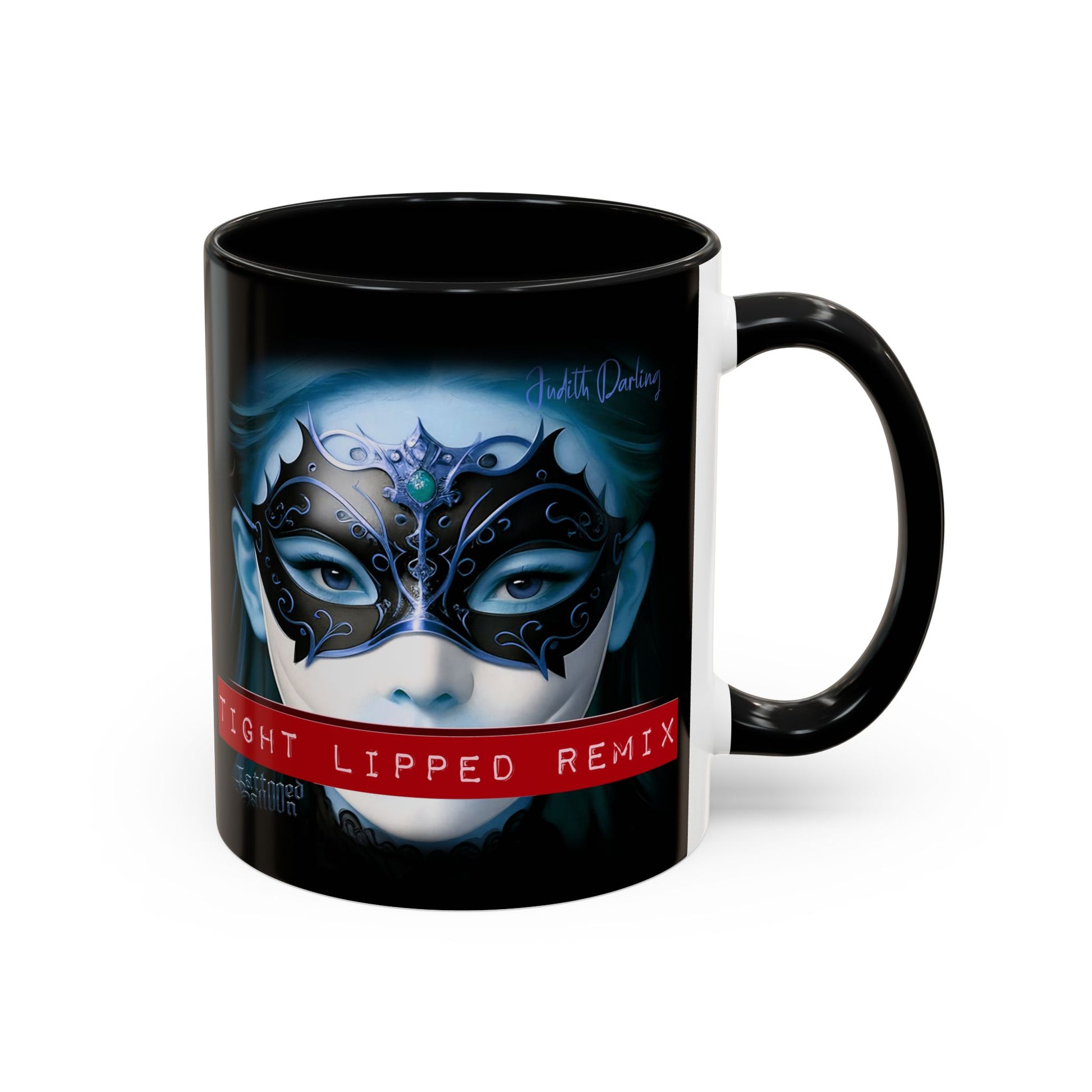 "Judith Darling" Mystical Masquerade Coffee Mug from Tattooed Balloon