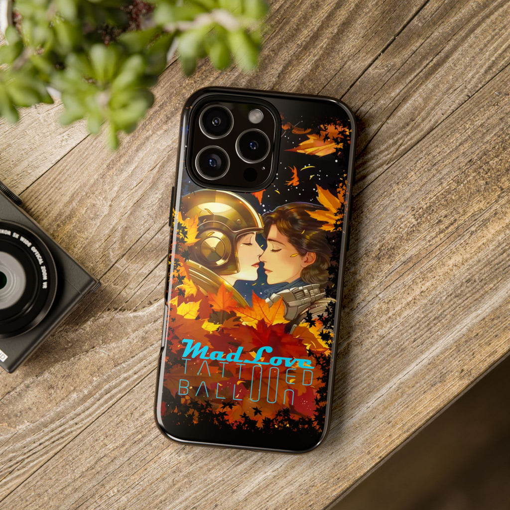 "Mad Love" Phone Case, Fall Themed Phone Accessory, Cute Couple Protector, Seasonal Tech Accessories, Gift for Him or Her
