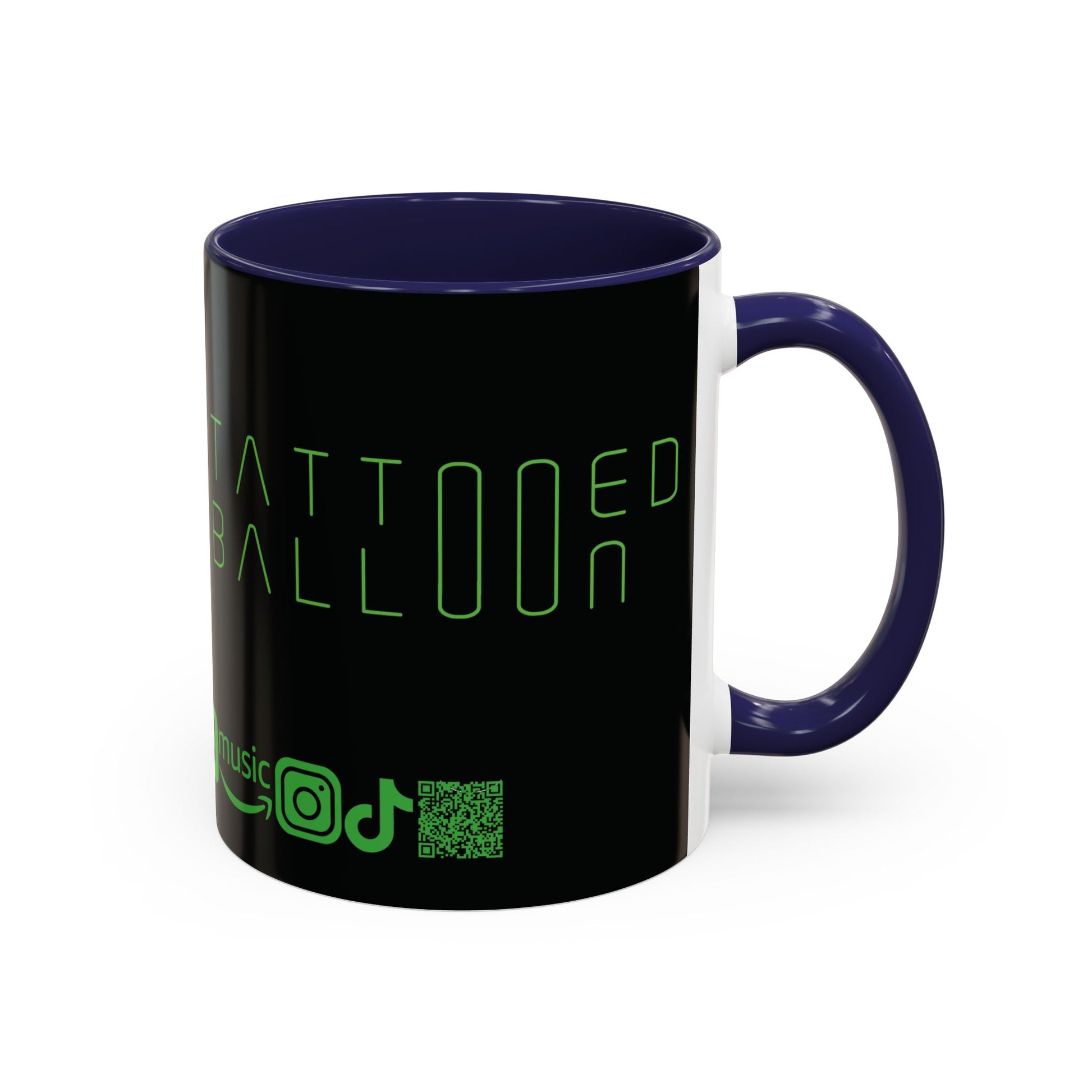 "Zapper" by Tattooed Balloon,  Accent Coffee Mug for TB Lovers