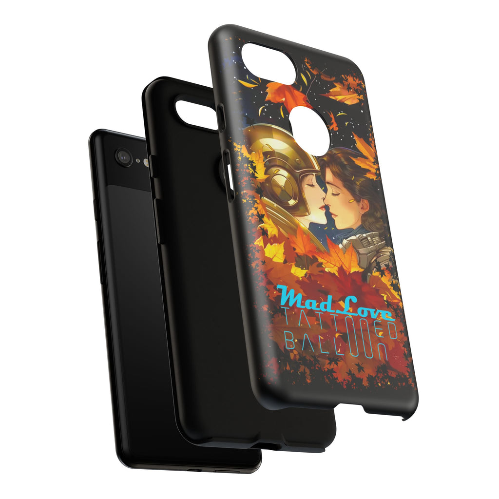 "Mad Love" Phone Case, Fall Themed Phone Accessory, Cute Couple Protector, Seasonal Tech Accessories, Gift for Him or Her