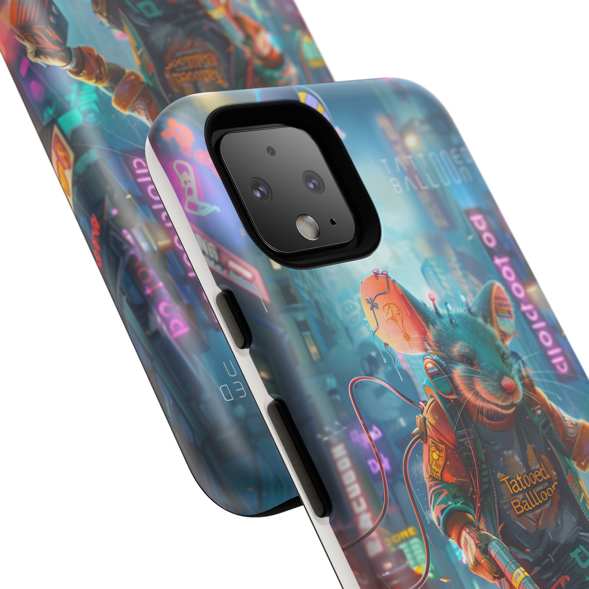 Electromouse Cyber City Design from Tattooed Balloon's 'Dirty Circuits' Album, Phone Cases