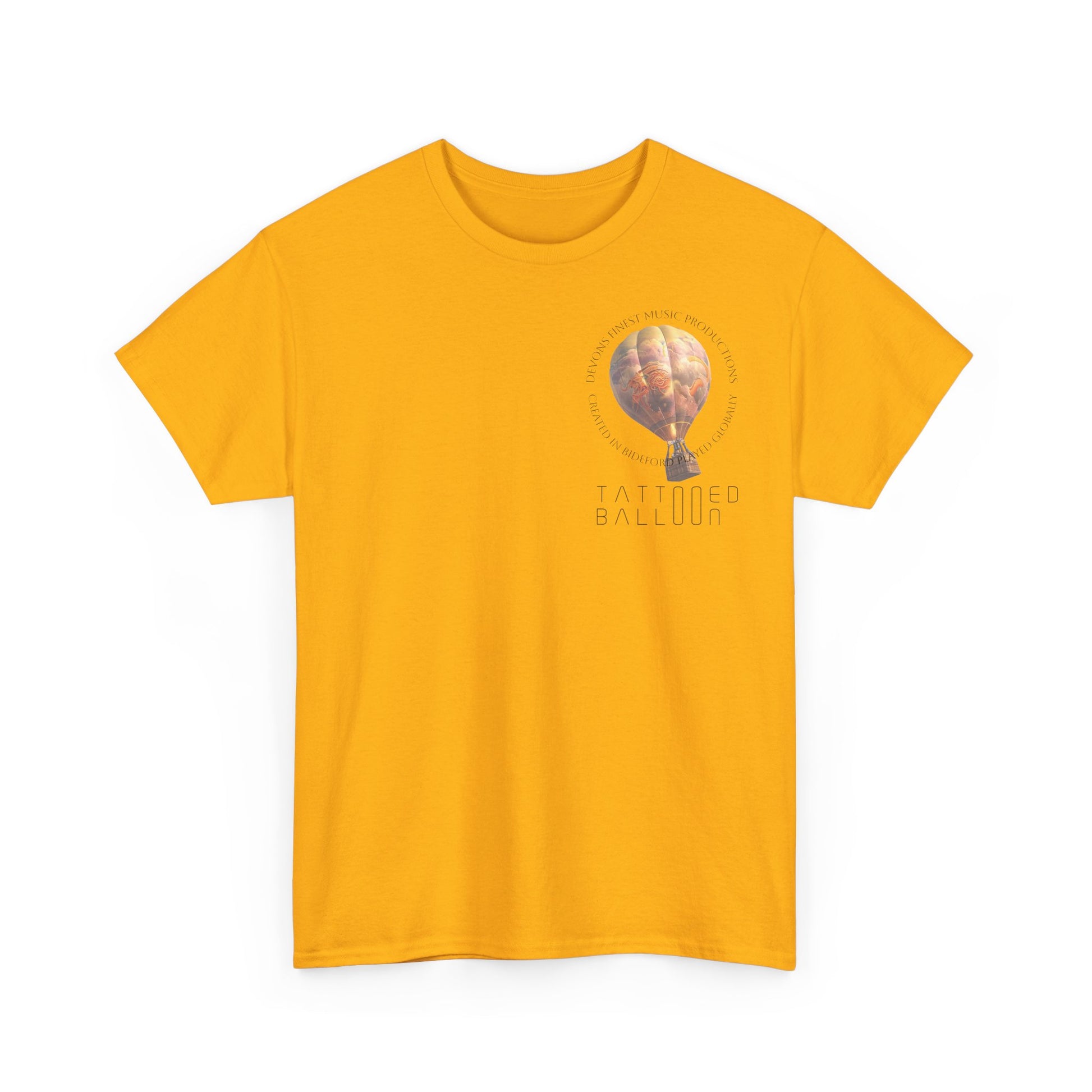 Tattooed Balloon Tee, Casual Wear, Outdoor Adventure T-Shirt, Festival Apparel, Summer Vibes Clothing, Unique Gift Idea