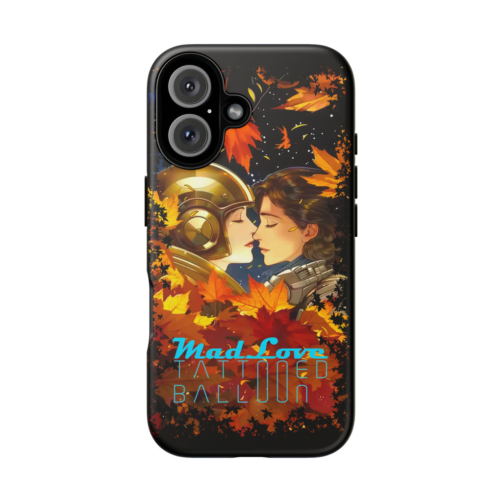 "Mad Love" Phone Case, Fall Themed Phone Accessory, Cute Couple Protector, Seasonal Tech Accessories, Gift for Him or Her