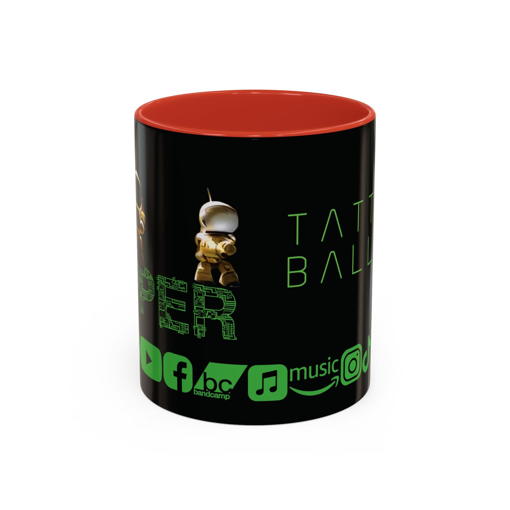 "Zapper" by Tattooed Balloon,  Accent Coffee Mug for TB Lovers