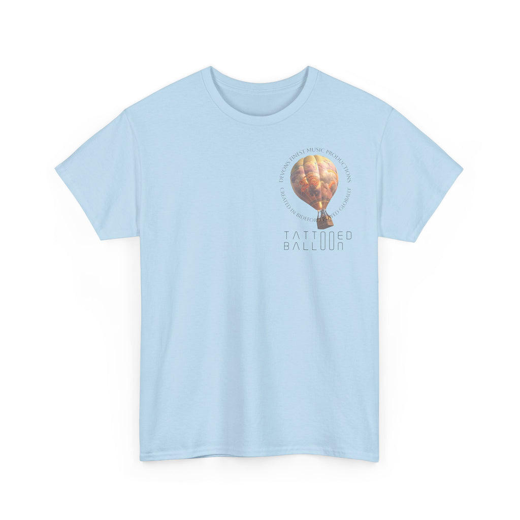 Tattooed Balloon Tee, Casual Wear, Outdoor Adventure T-Shirt, Festival Apparel, Summer Vibes Clothing, Unique Gift Idea