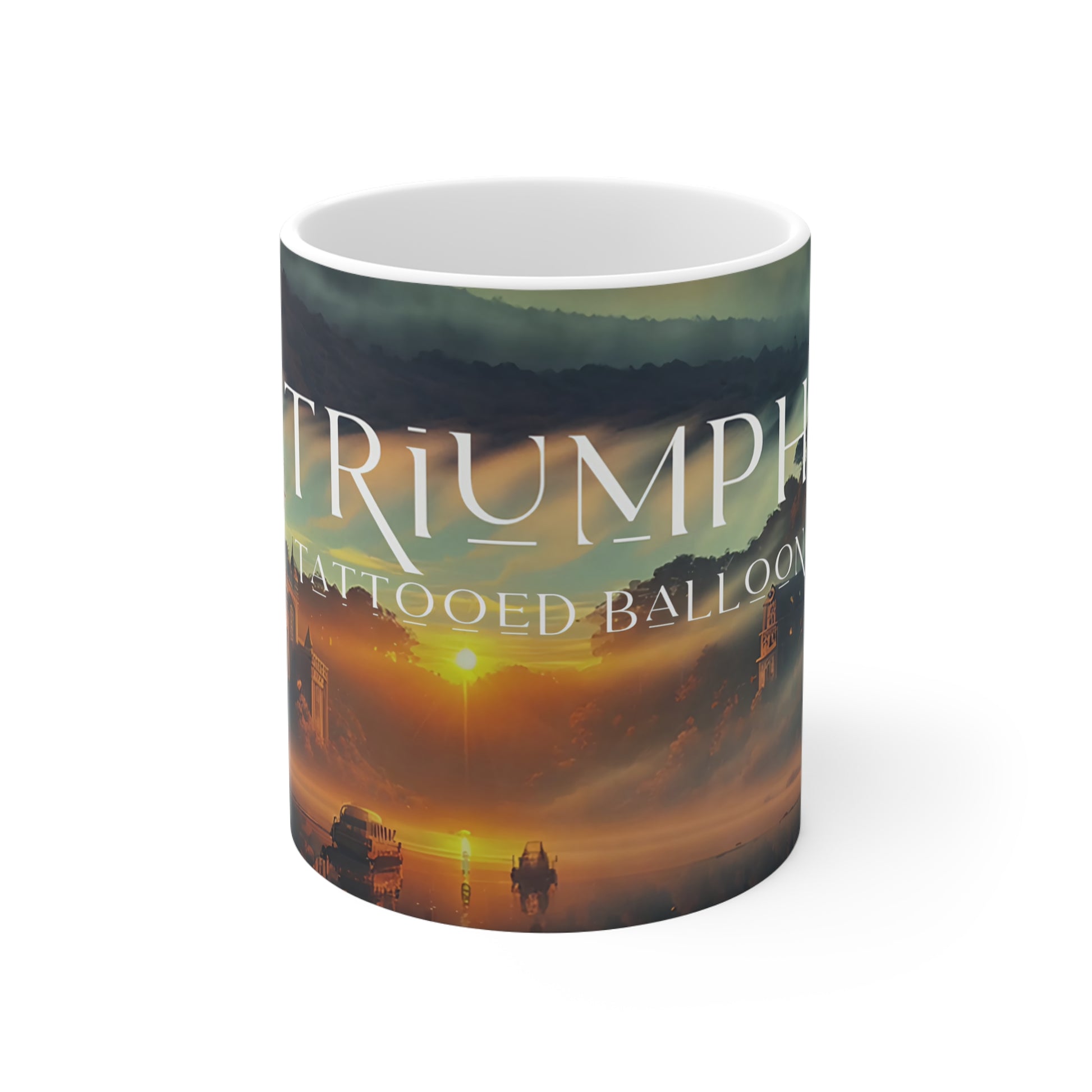 Triumph, "Through the Clouds" Album Tattooed Balloon Promotion Mug
