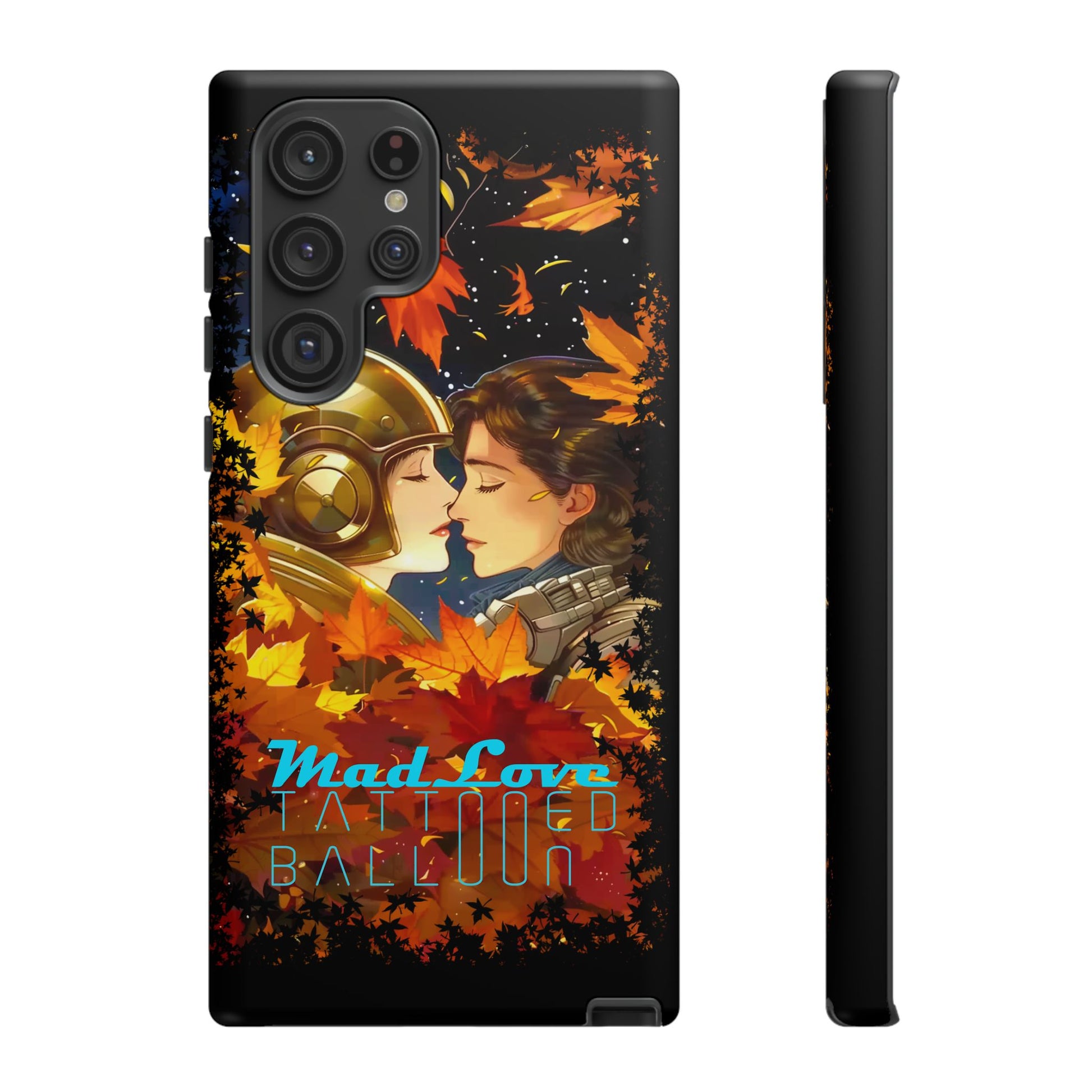 "Mad Love" Phone Case, Fall Themed Phone Accessory, Cute Couple Protector, Seasonal Tech Accessories, Gift for Him or Her