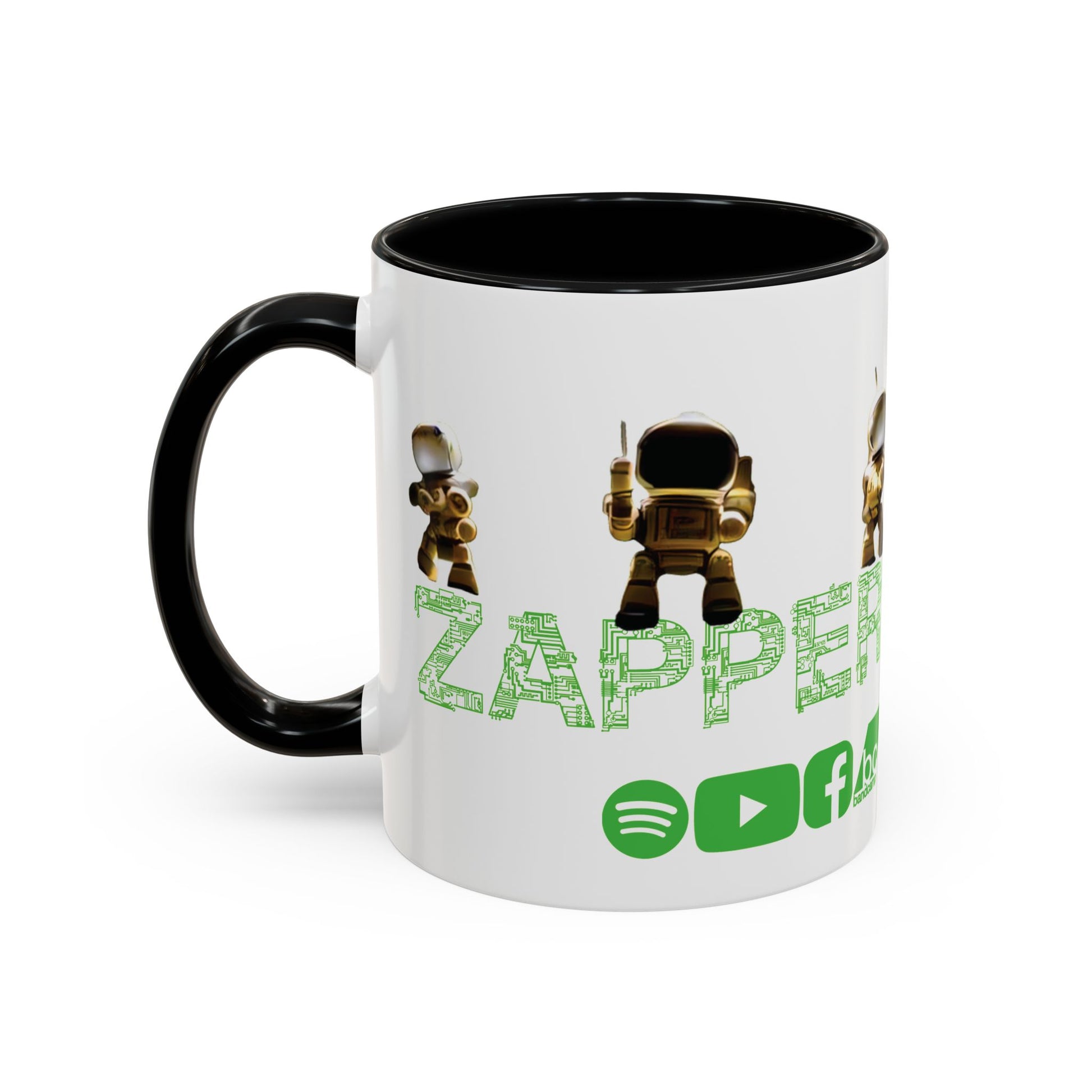 "Zapper" by Tattooed Balloon, Accent Coffee Mug for TB Lovers.