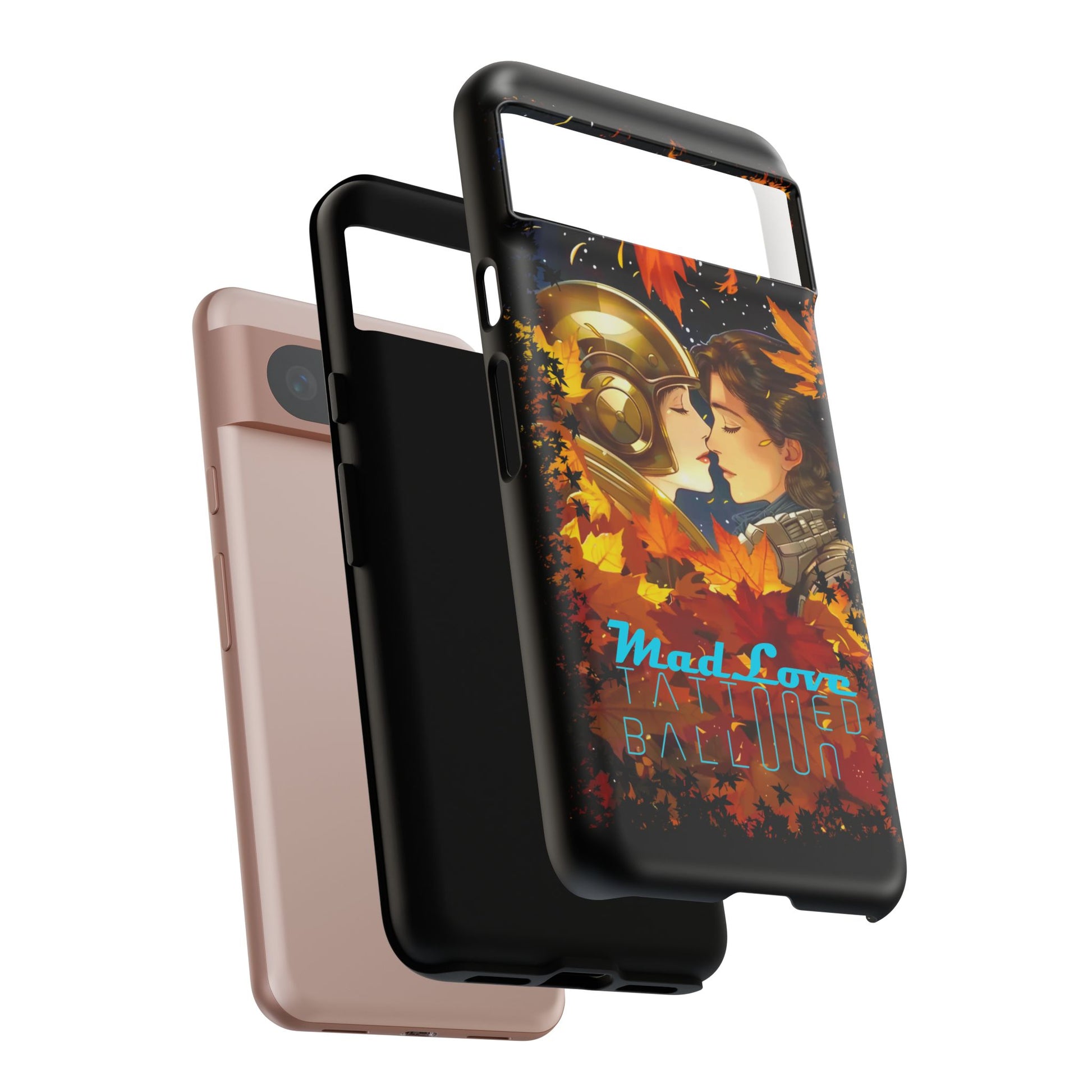 "Mad Love" Phone Case, Fall Themed Phone Accessory, Cute Couple Protector, Seasonal Tech Accessories, Gift for Him or Her