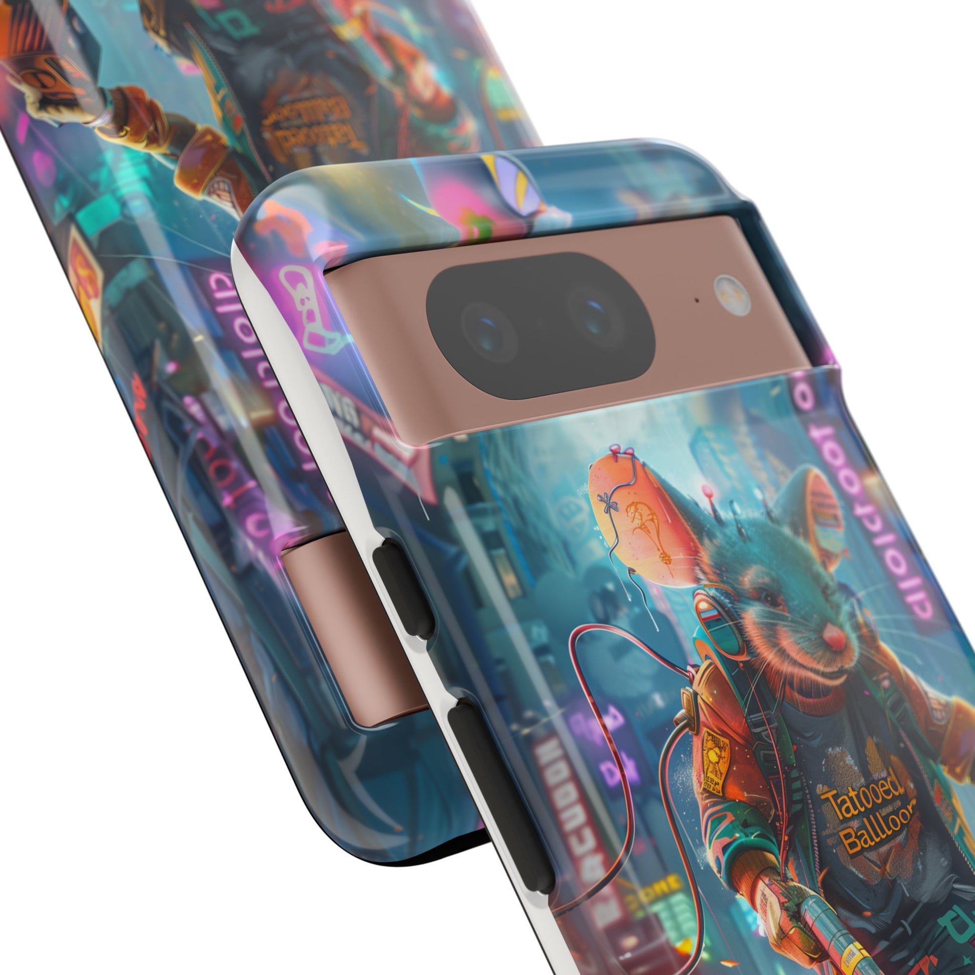 Electromouse Cyber City Design from Tattooed Balloon's 'Dirty Circuits' Album, Phone Cases