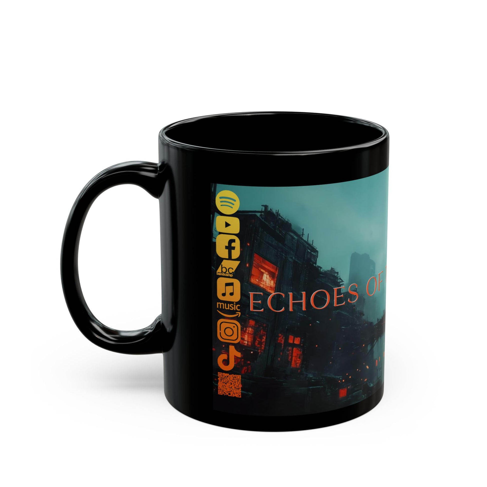 Echoes Of The Neon Mist, Unique Gift for TB Lovers,  Retro Coffee Cup